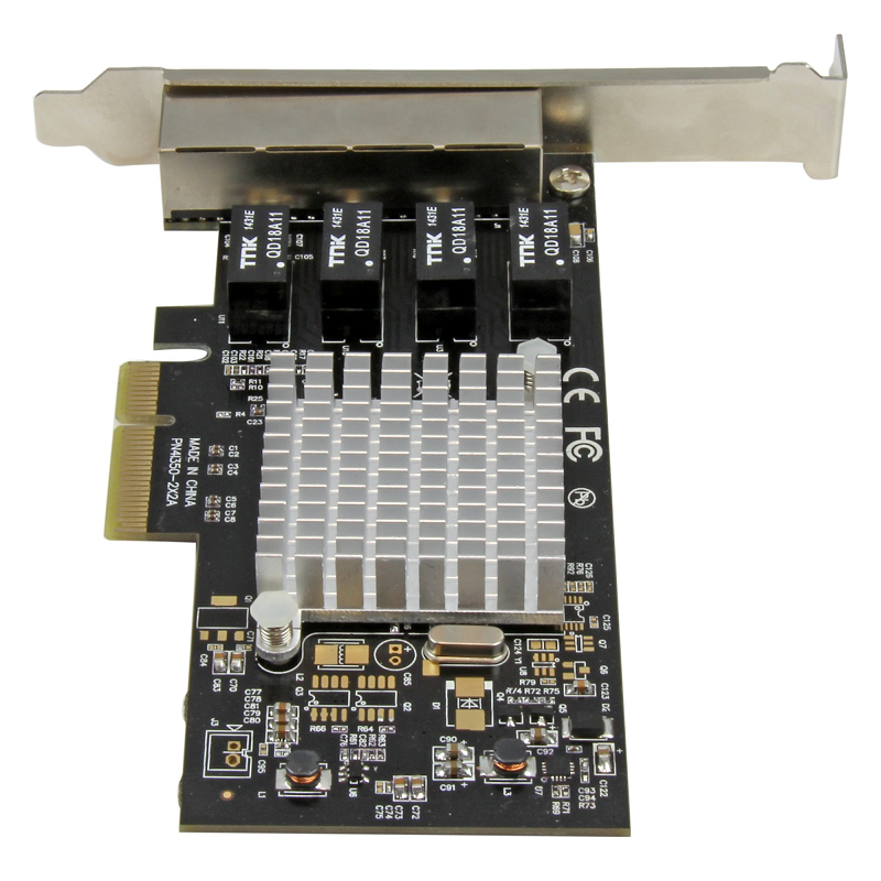StarTech ST4000SPEXI 4-Port Gigabit Ethernet Network Card - PCI Express